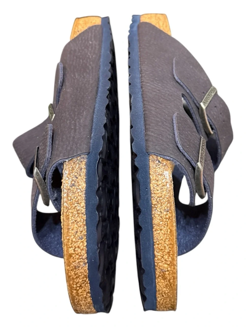 Birkenstock Arizona Desert Dust Indigo Blue Vegan Sandals Men’s 10 NIB